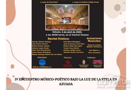  IV Encuentro Músico-Poético bajo la luz de la Stela en Azuaga