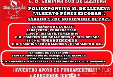 C.B. Campiña Sur de Llerena, agenda fin de semana 