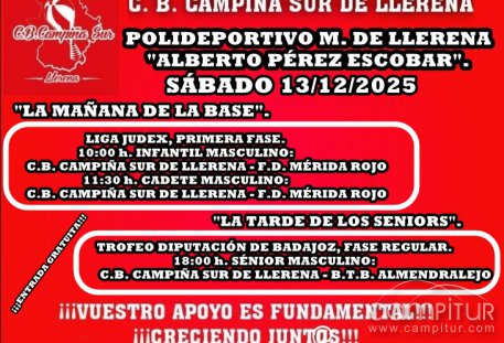 C.B. Campiña Sur de Llerena agenda fin de semana